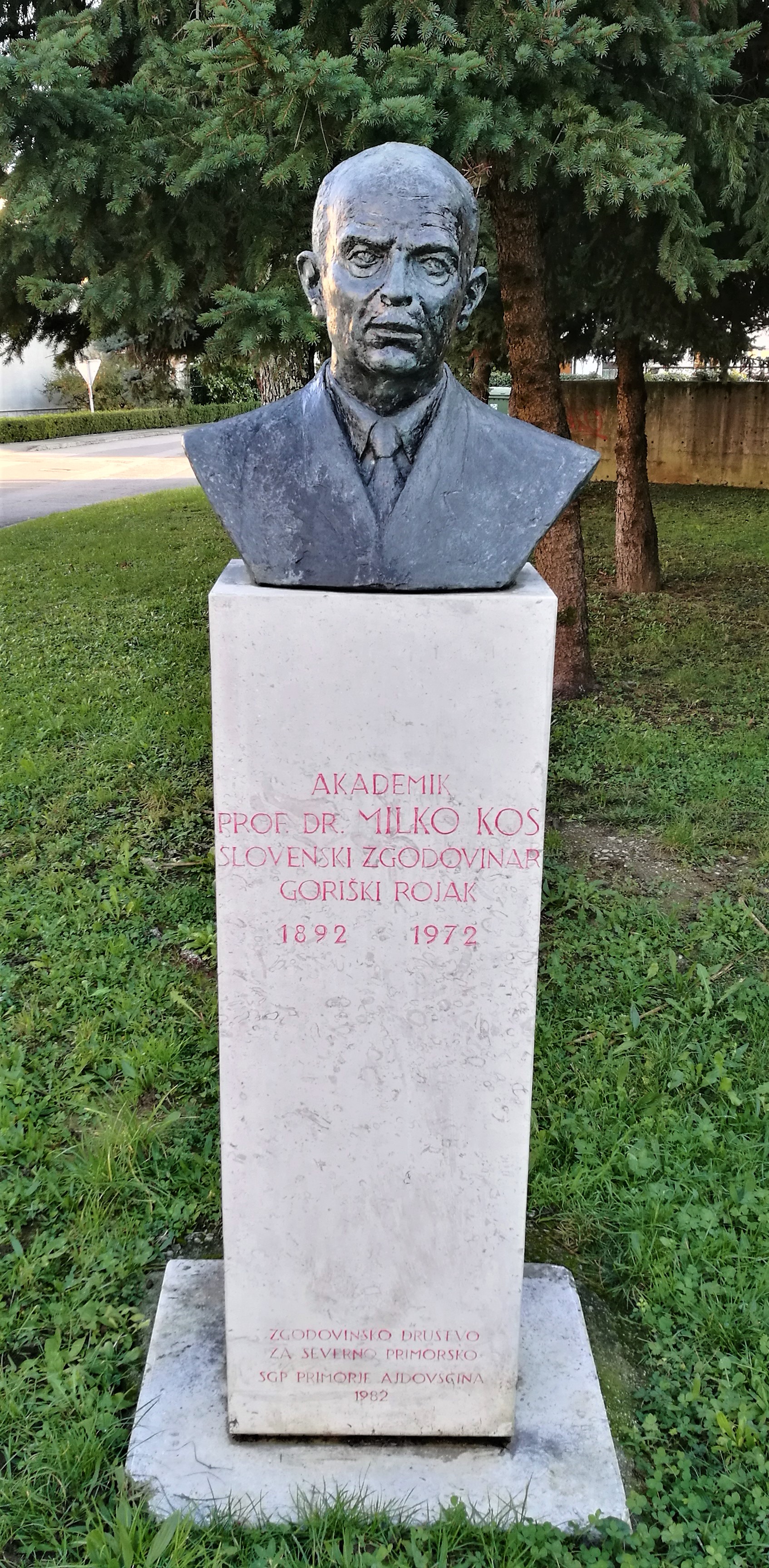 Negovan Nemec, Spomenik Milku Kosu, 1982, Nova Gorica